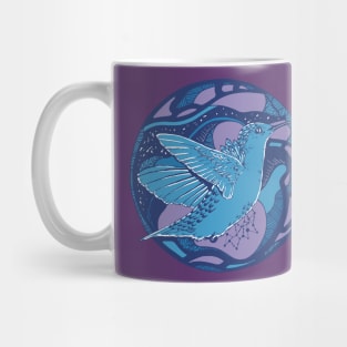 Mountain Blue Circle of The Hummingbird Mug